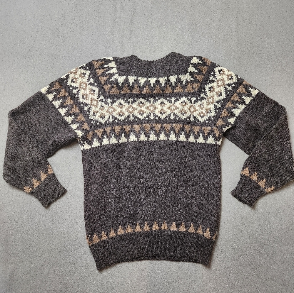 Vintage F.C.O. Striped Knit Sweater M - Picture 2 of 11